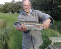 Fishing on our own pond